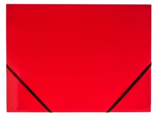 Teczka kartonowa TETIS z gumk narona A4 czerwona
