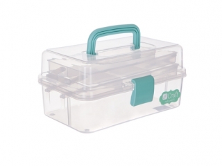 ORGANIZER - KUFEREK ROZKŁADANY, MINT, 27 X 17, 5 X 14 CM