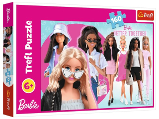 Puzzle  160 TREFL Barbie i jej wiat / Mattel, Barbie