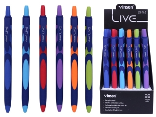 D�ugopis automatyczny Live F20 0, 7mm niebieski wk�ad 6 kolor�w obudowy