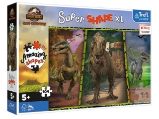 50020 "104 XL Super Shape - Kolorowe dinozaury" / Universal Jurassic World: Camp Cretaceou FSC Mix 70%