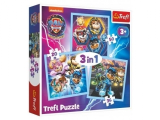 Puzzle   "3w1" TREFL Psi Patrol - Moc Mighty Pups