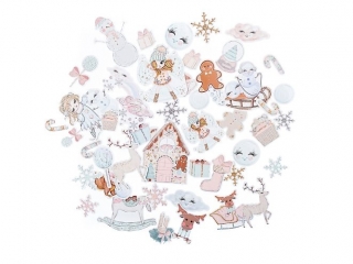 Ksztaty papierowe DPCRAFT frosty pastels 45 szt.