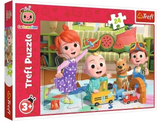 Puzzle   24 Maxi TREFL Cocomelon, gotowi na przygod