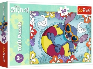 Puzzle   30 TREFL Lilo x Stich na wakacjach