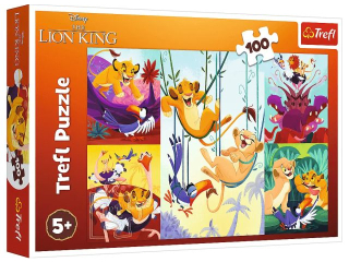 Puzzle  100 TREFL Dzielny Krl Lew / Disney