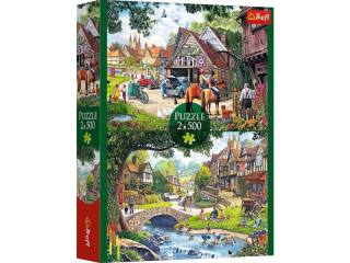 Puzzle  2x500 TREFL Sielankowe ycie