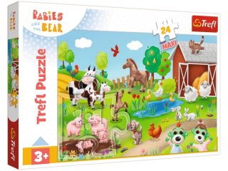 Puzzle   24 Maxi TREFL Bobaski i zwierzta