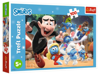 Puzzle  100 TREFL Nauki Papy Smerfa / The Smurfs