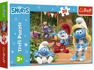 Puzzle   30 TREFL Smerfy - Smerfetka i Smerfy / The Smurfs