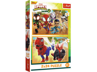 Puzzle   2x24 TREFL Spidey i dinozaury