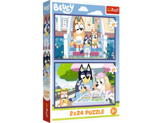 Puzzle   2x24 TREFL Zabawna Bluey