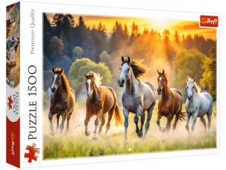 Puzzle 1500 TREFL Dzikie konie