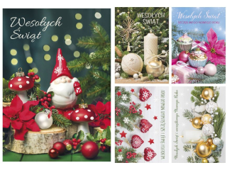 Laurka z brokatem i opatkiem B6BO 117x167 z kopert  POL-MAK GWIAZDKA B6BO_GWSW_263  [opakowanie=25szt]