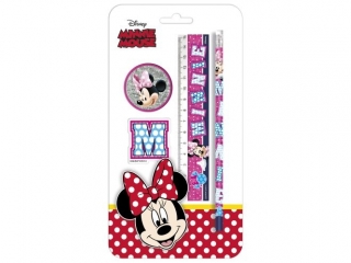 ZESTAW 4 PRZYBORÓW SZKOLNYCH MINNIE 21