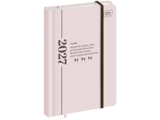 Kalendarz ksi��kowy A6 192 Mat+UV Simplicity 2027