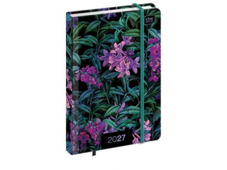 Kalendarz ksi��kowy A6 192 Mat+UV Lilac 2027