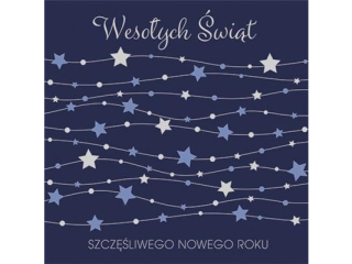 Laurka kwadrat firmowa LKF 150x150 mm z kopert  POL-MAK GWIAZDKA LKF_GWSW_58598  [opakowanie=25szt]
