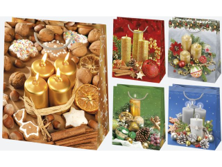 Torebka ozdobna POL-MAK Gwiazdka 10szt. T4_GW_73 190x230x105