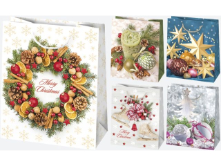 Torebka ozdobna POL-MAK Gwiazdka 10szt. T4_GW_74 190x230x105