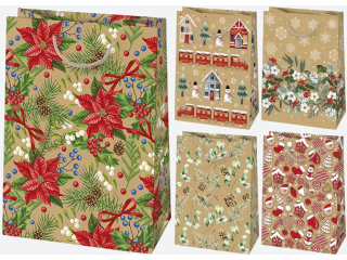 Torebka ozdobna POL-MAK Gwiazdka 10szt. T9EK_GW_47 290x400x120