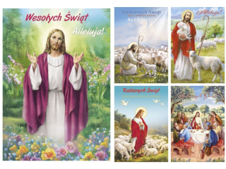 Laurka z brokatem B6B 117x167 z kopert�  POL MAK Wielkanoc B6B_WLRL_231 [opakowanie=25szt]