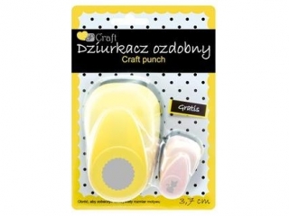 DZIURKACZ OZDOBNY 3, 7CM KÓŁKO Z FALBANKĄ