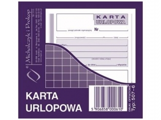 Druk -KU Karta Urlopowa