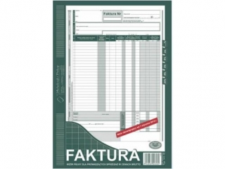 Druk -Faktura A4 (141-1) brutto - pena