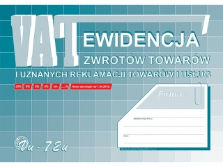 Druk -Ewid.VAT zwr.tow.i uzn.reklamacjiA4
