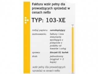 Druk-faktura VAT A5 1+2 kopie (103-XE)