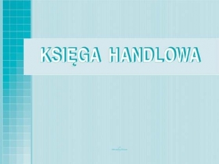 Druk -Ksiga handlowa - Amerykanka
