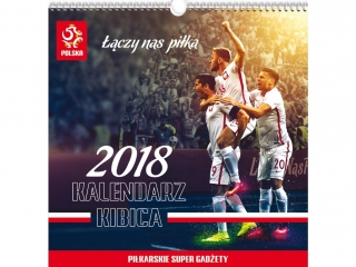 Kalendarz planszowy PZPN 32x32 na spirali z naklejkami [opa