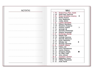 Kalendarz kieszonkowy SAPT SK-10 Mini oprawa kartonowa 2025