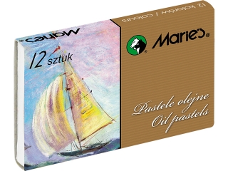 Pastele olejne E1220 - 12 kolorw Maries (sz)