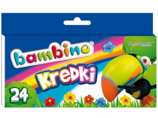 Kredki BAMBINO  24-kol.   w pud.kart.