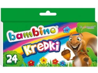 Kredki BAMBINO  24-kol.   w pud.kart.