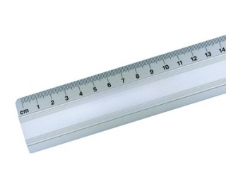 Linijka GRAND aluminiowa - 40cm/16cali GR-112-40 [opakowanie=24szt] (sz)