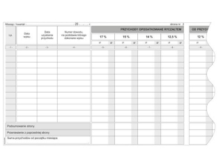 Ewidencja przychodw A-5