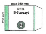 Okadka na zeszyt B5 regulowana nr03 250x360mm