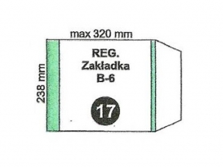 Okadka szkolna B6 regulowana nr17 238x320mm