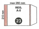 Okadka na zeszyt A5 regulowana nr23 210x280mm