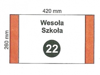 Okadka szkolna Wesoa Szkoa nr22 260x420mm