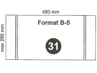 Okadka szkolna FOl-PLAST samoprzylepna B5 max:285x480mm [opakowanie=50szt]
