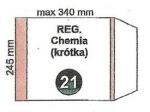 Okadka szkolna Chemia (krtka) regulowana nr21 245x340mm