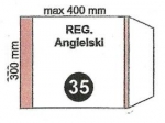 Okadka szkolna Angielski regulowana nr35 300x400mm