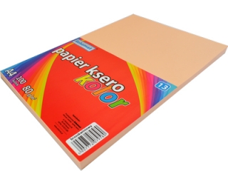 Papier ksero A4/100/80g kolor ? 13 brzoskwiniowy