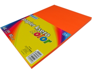 Papier ksero A4/100/80g kolor ? 16 pomarańczowy