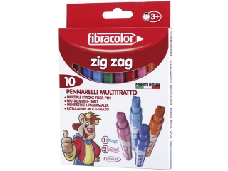 Mazaki 10 kolorw FIBRACOLOR Zig-Zag