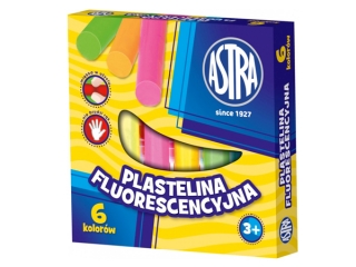 Plastelina Astra fluorescencyjnych 6 kolorw (9.78 proc.) ASPROM